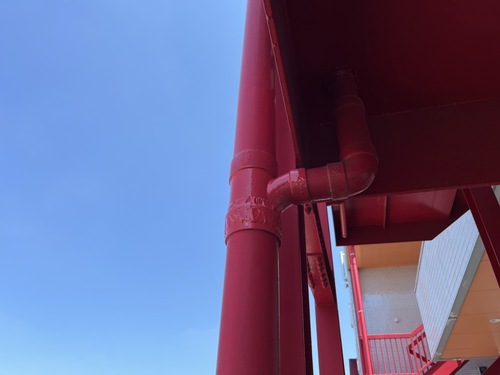 足立区 雨樋補修工事 塗装完了後の仕上がり 補修跡が目立たない状態