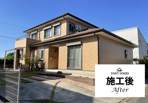 施工後　八女市 外壁塗装 50~59 130~169