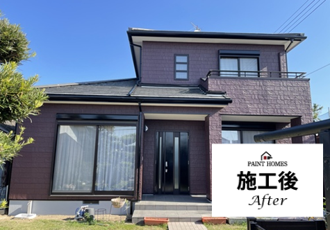 施工後　朝倉市 外壁塗装 60~69 90~129