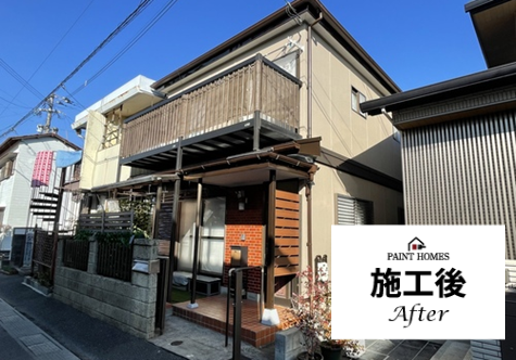施工後　久留米市 戸建外壁塗装