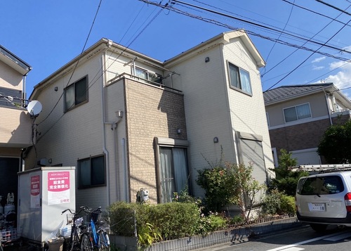 葛飾区H様邸の外壁塗装前の外観